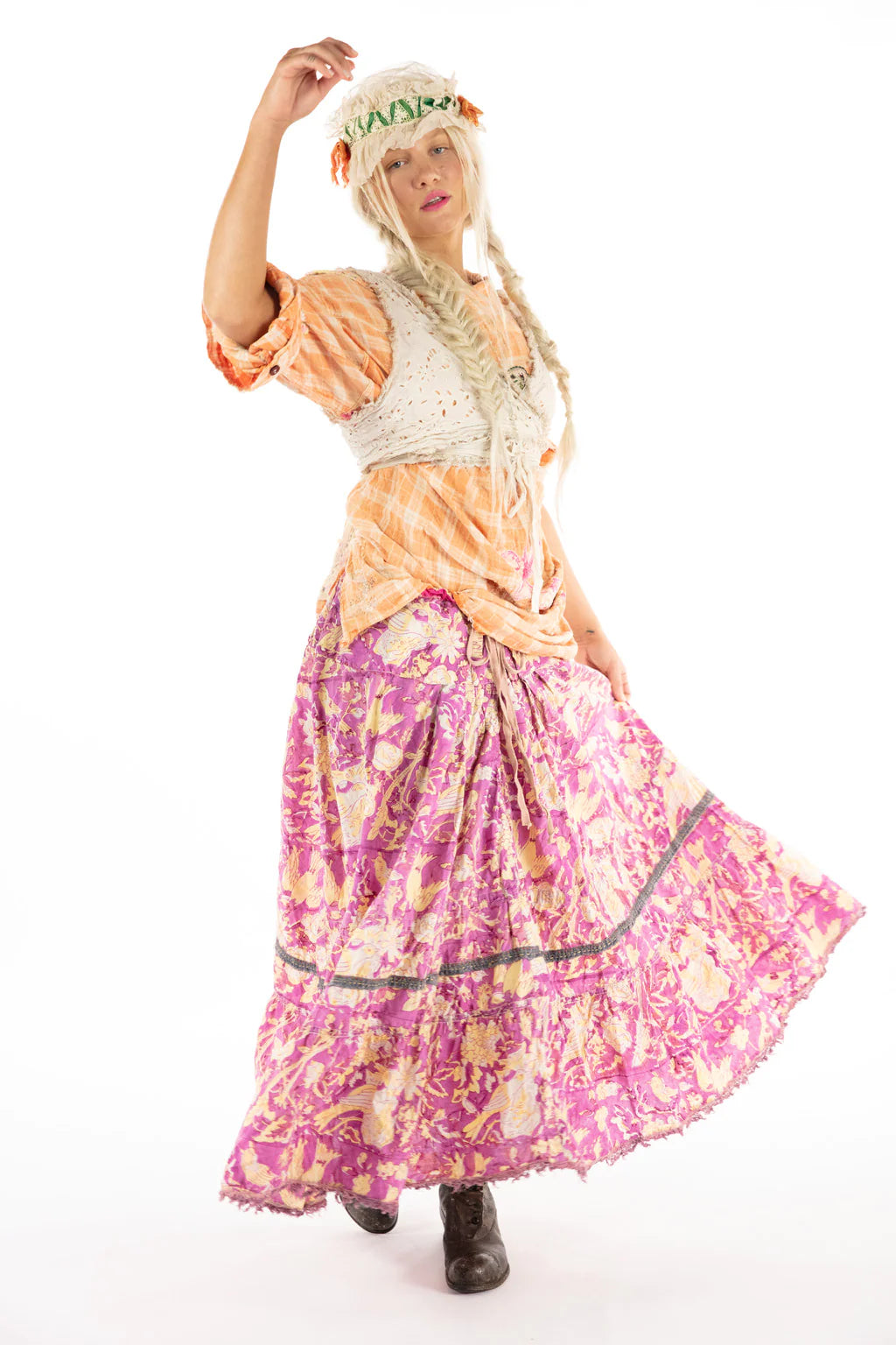 Plain Nepali Cotton Skirt - ShopperBoard